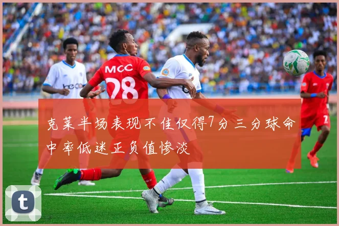 克莱半场表现不佳仅得7分三分球命中率低迷正负值惨淡